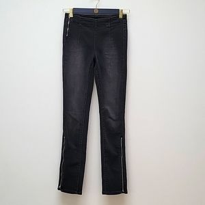 BDG Ankle-Zip Skinny Dark Gray Jeans